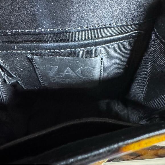 ZAC Posen Eartha Mini Top Handle Tortoise Shell Patent Bag - Picture 9 of 9